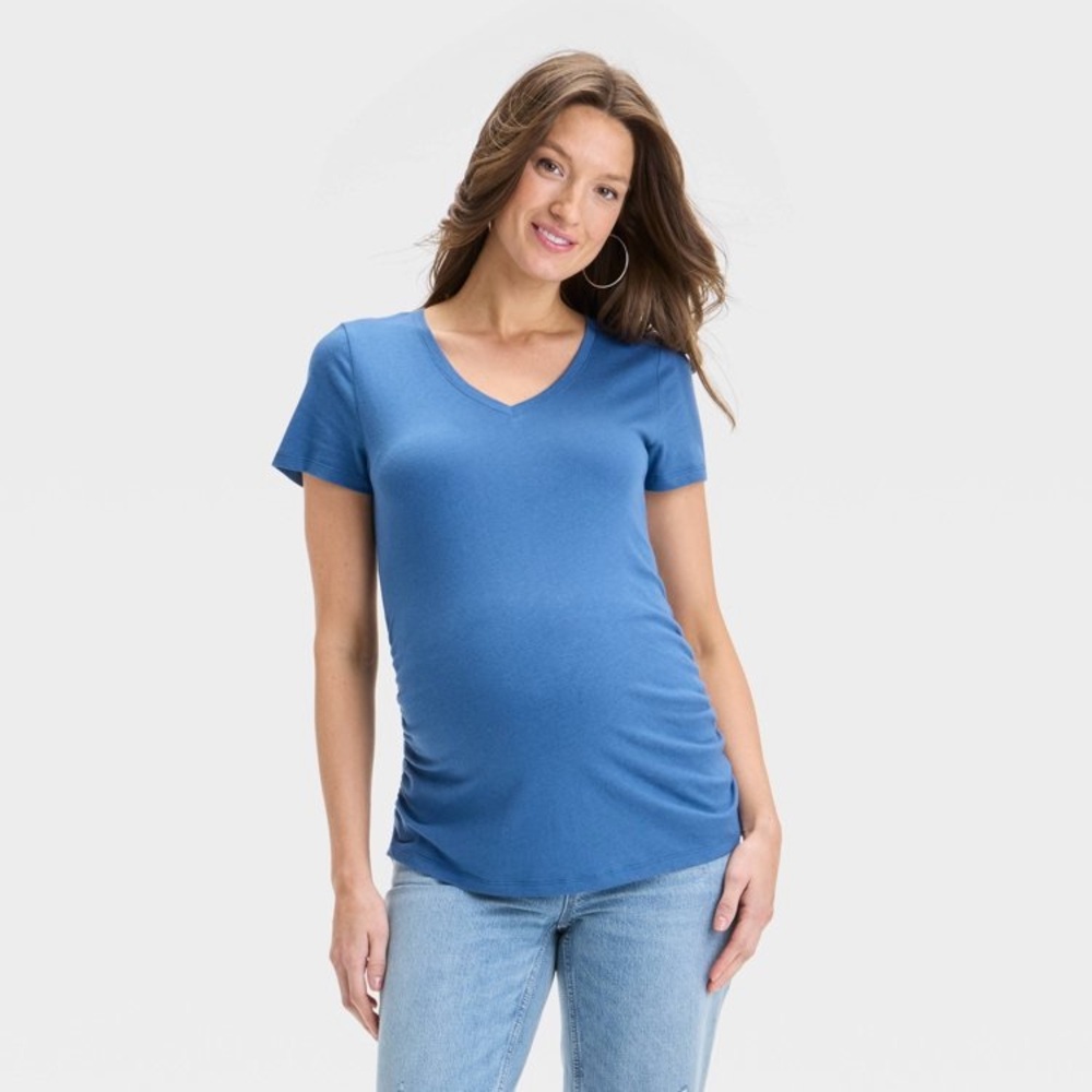 Maternity V-Neck Maternity Top Medium by Isabel & Ingrid